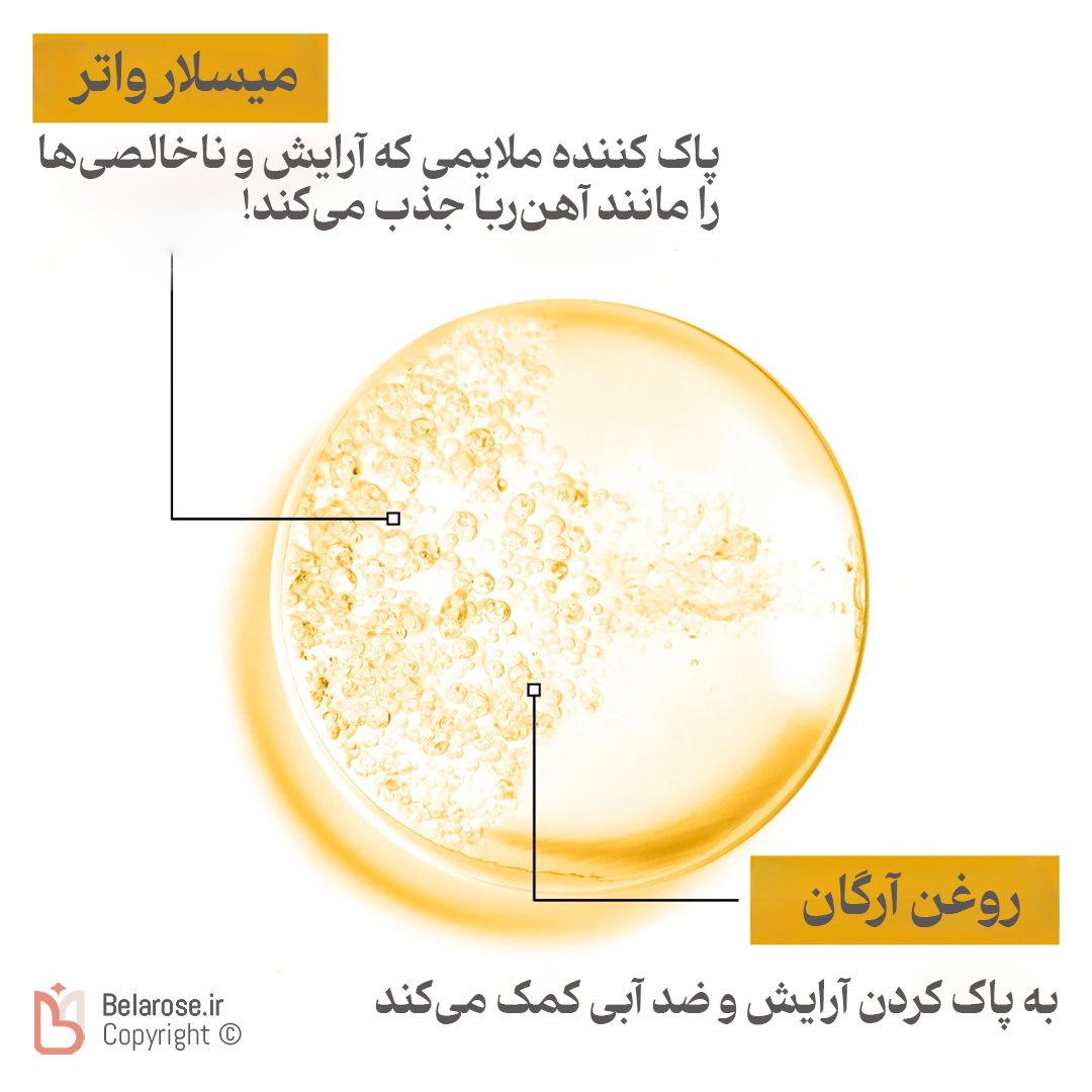 مواد تشکیل دهنده میسلار واتر دو فاز گارنیر حجم 400 میلی‌لیتر