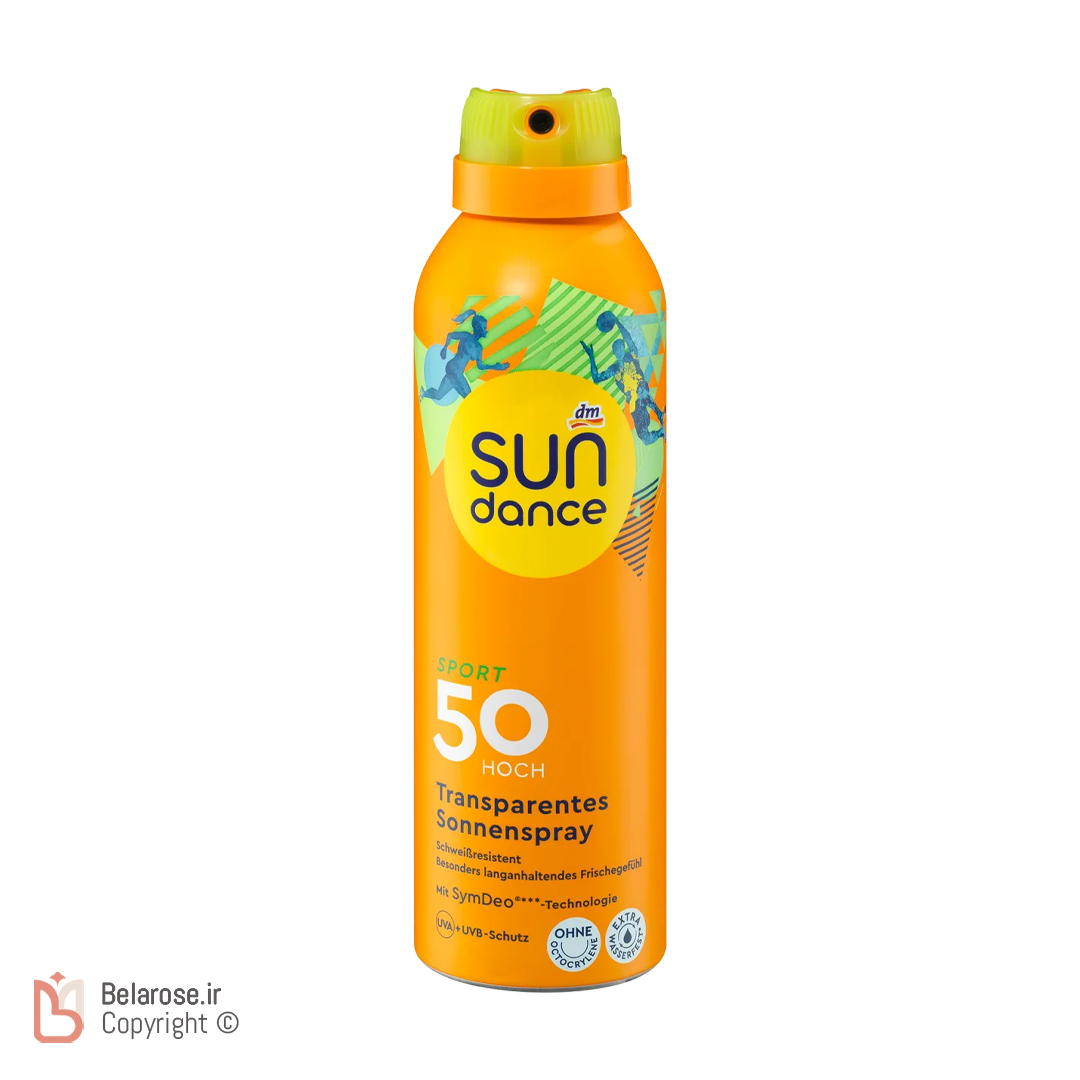 اسپری ضد آفتاب شفاف سان‌دنس SPF 50 حجم 200 میلی‌لیتر