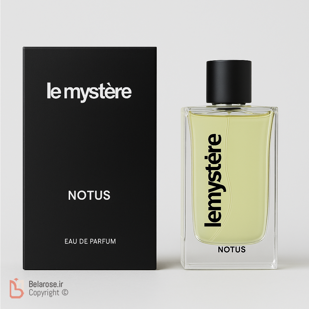 نمای محصول و کارتن عطر مردانه لومیستق با رایحه نوتوس